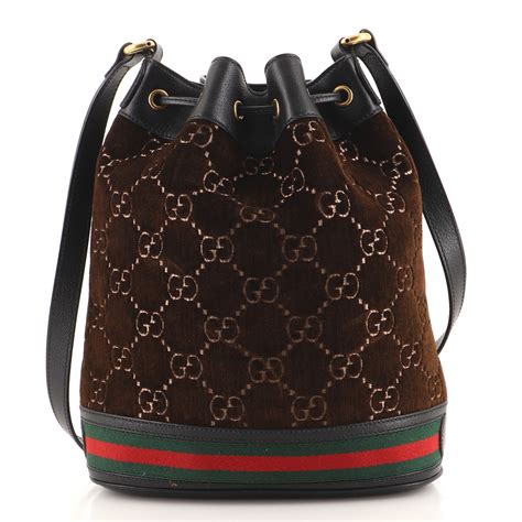 gucci bucket bag velvet.